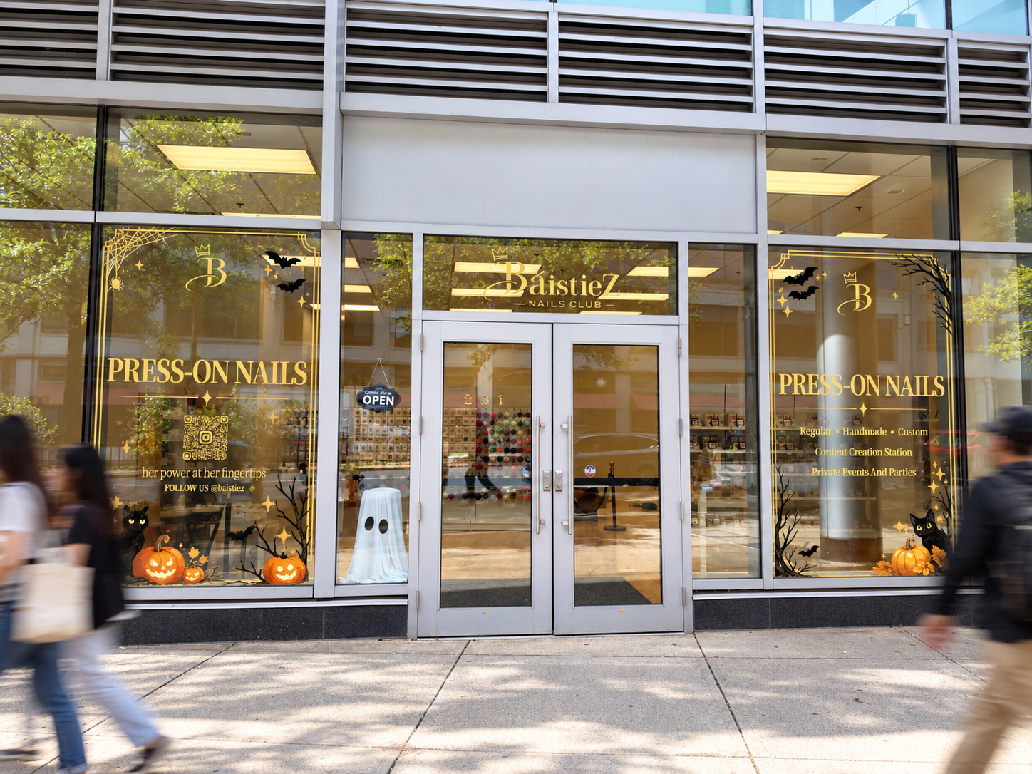 BáistieZ Nails Club storefront at 231 Trumbull Street, Hartford, CT